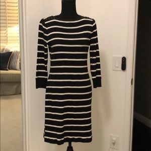 Ralph Lauren Navy and Cream Striped Dress
